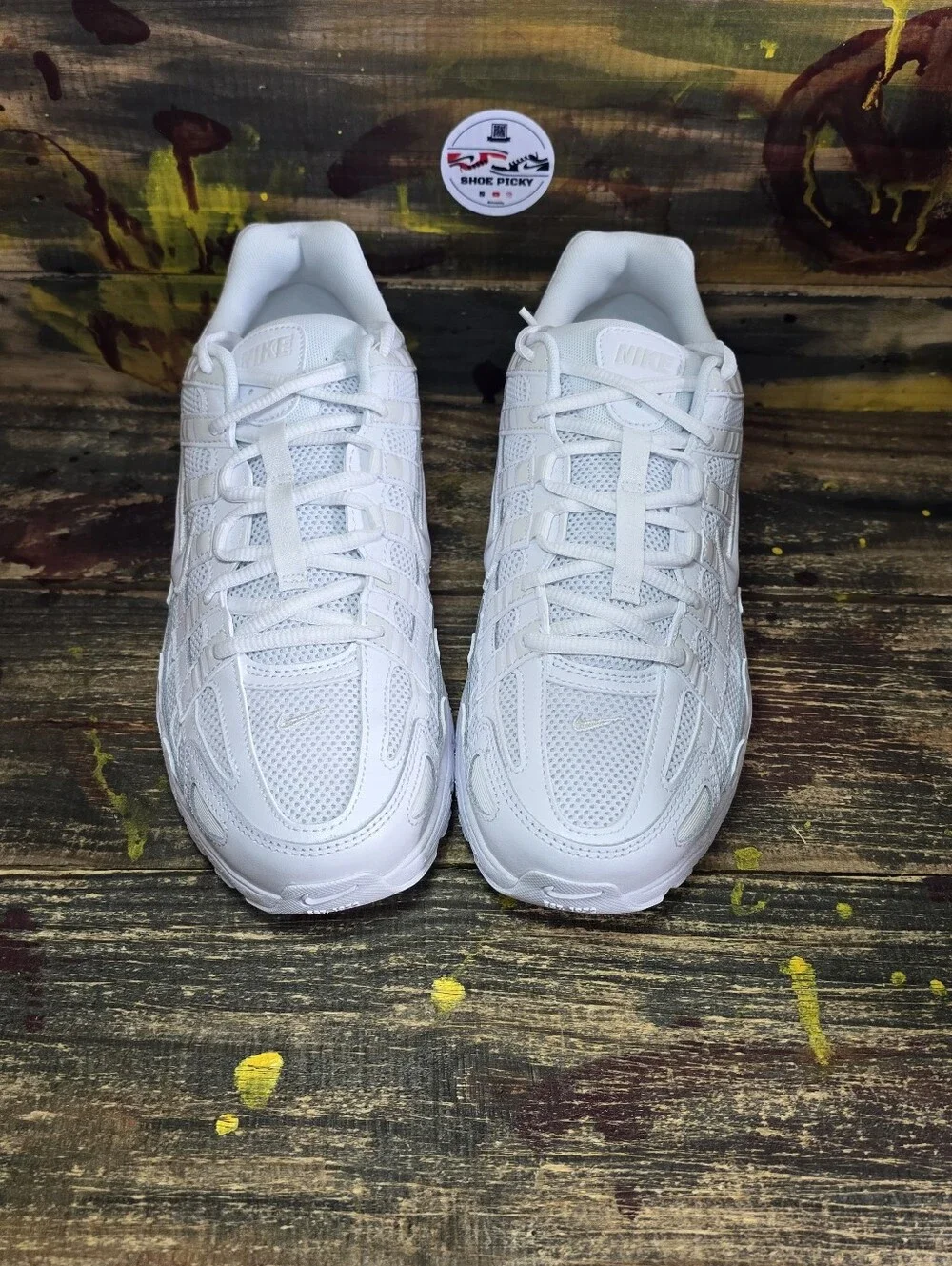 Nike P-6000 Low Top Men’s Lace Up Athletic Sneakers White CD6404-100 Size 11 New
